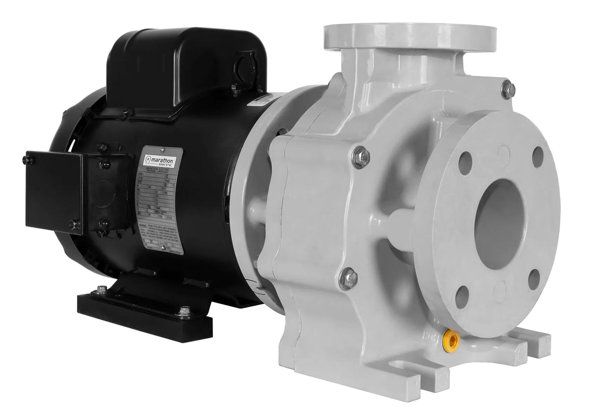 A TAS Sequence® Titan 12000SEQ21 pump on a large-scale aquaculture requirements background.
