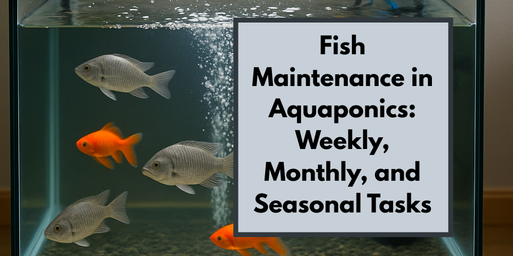 Fish Maintenance in Aquaponics: Weekly, Monthly and Seasonal Tasks