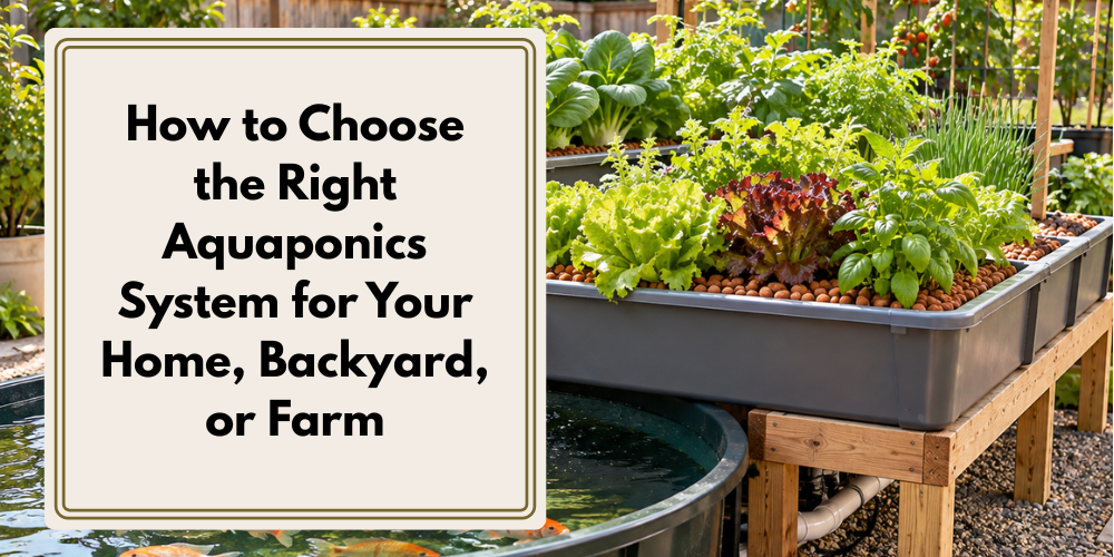 How to Choose the Right Aquaponics System for Your Home, Backyard, or Farm
