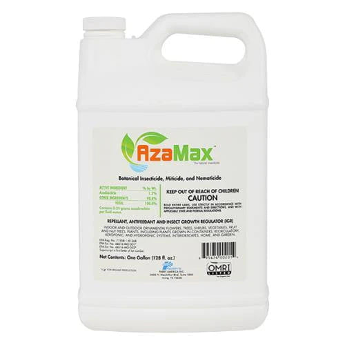 A gallon of TAS AzaMax Concentrate, an insect killing soap for pests.