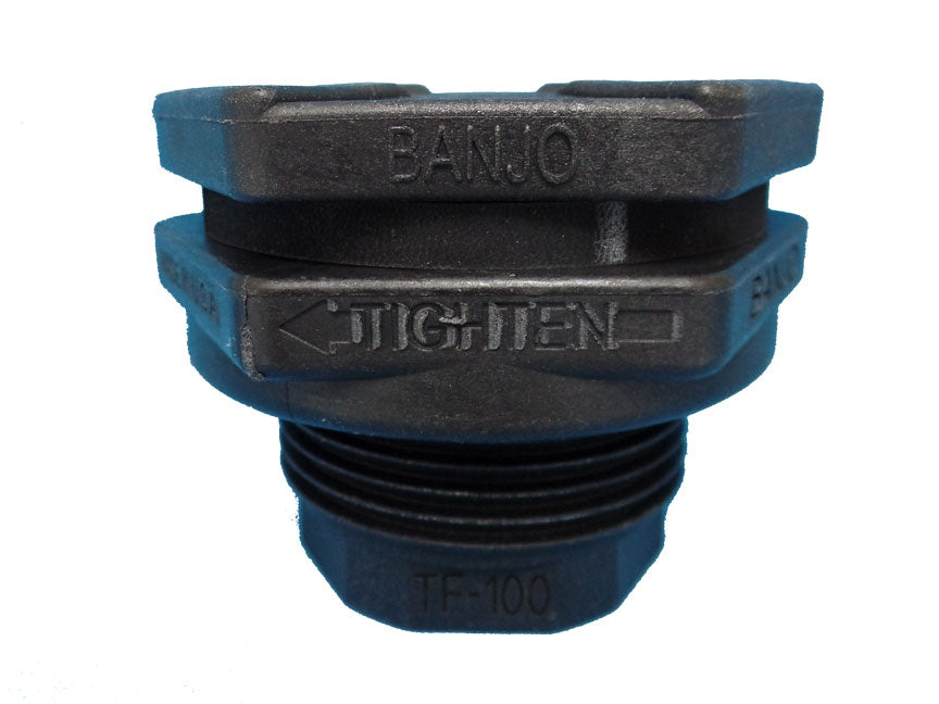A black TAS Teflon te providing watertight seals for threaded connections is the Banjo Bulkhead Fittings.