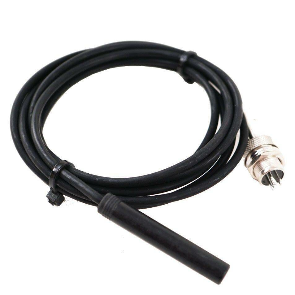 A black cable with a HYDROS Temperature Sensor attached to it, made by TAS.