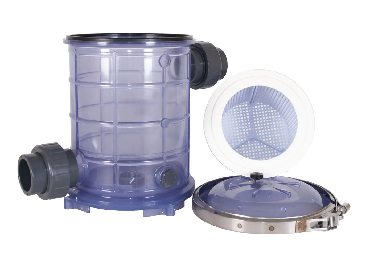 A TAS Sequence® Basket Strainer (PF) with a lid on it, suitable for storing and protecting valuable investments.