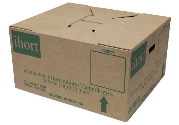 A TAS-labeled cardboard box ideal for seed starting or hydroponic applications, the 22/40 Ihort Qplug  .98” x 1.57” case of 4000.