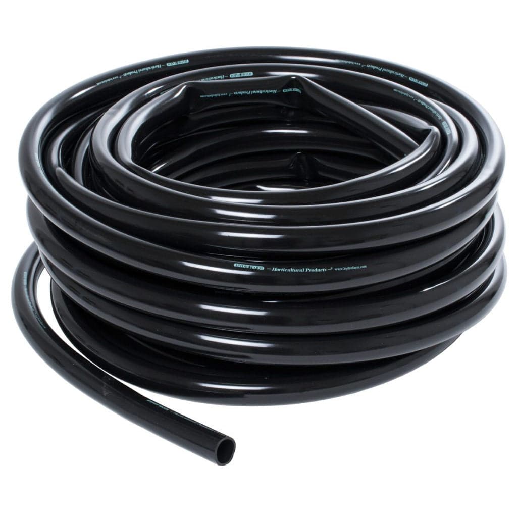 1″ Inner Diameter Black Flexible Vinyl Tubing – 100′ - Aquaponics For Life