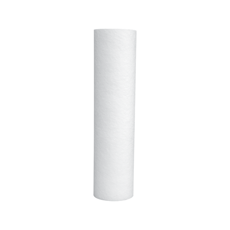 A white roll of Hydrologic Small Boy Replacement Sediment Filter paper on a white background for water filtration purposes by TAS.