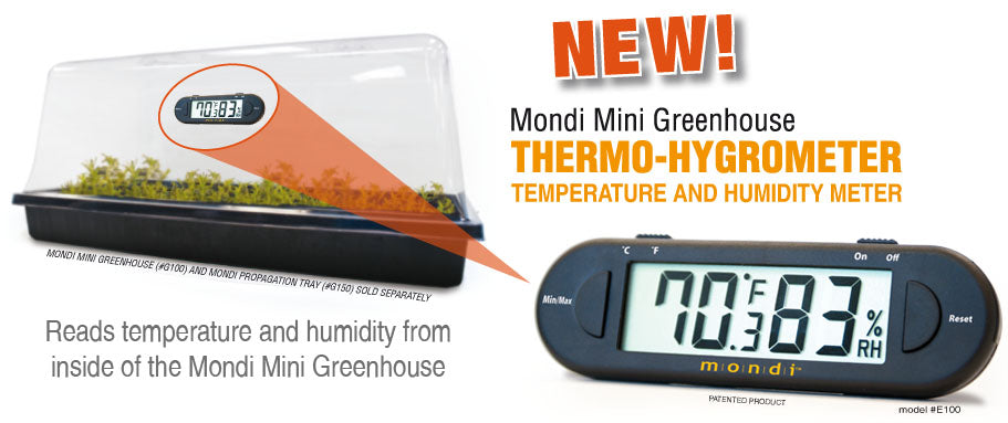 Keep track of temperature and humidity in your mini greenhouse with the TAS Mini Greenhouse Thermo-Hygrometer. This device ensures optimal conditions for your plants, leading to healthy growth and thriving.