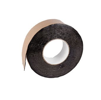 A roll of Raven Butyl Seal 2-Sided Tape (2in x 50ft), perfect for use as a vapor retarder or butyl seal, displayed against a white background. Brand: Aquaponics For Life.