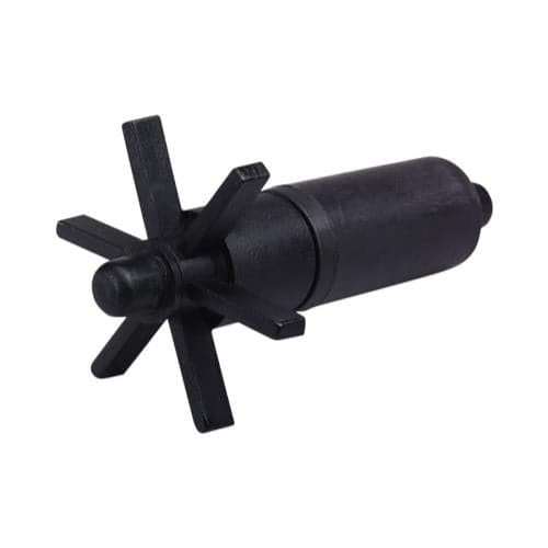 A black plastic TAS replacement impeller pump on a white background.