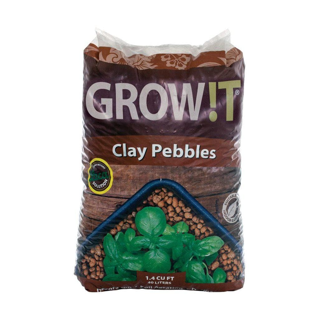 GROW!T Clay Pebbles, Grow Media 4 mm-16 mm, 40 L - Aquaponics For Life