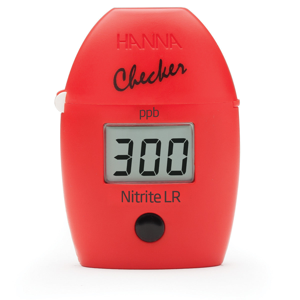 A red TAS digital timer with the word "Low Range Nitrite Checker HC" prominently displayed.