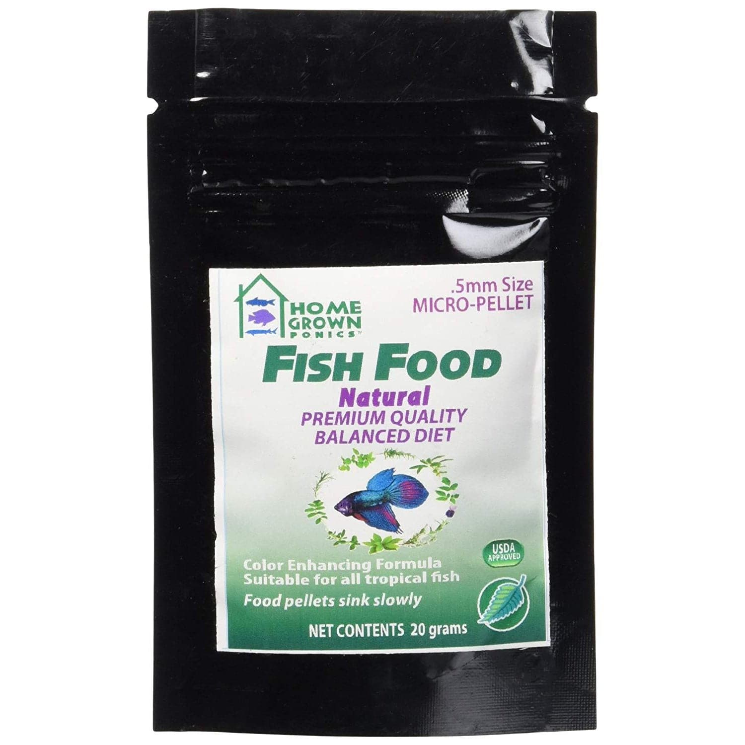Ornamental Fish Food – 20 grams - Aquaponics For Life